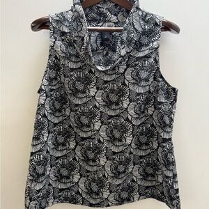 Ann Taylor Floral Sleeveless Blouse